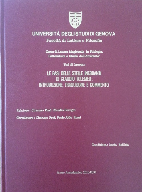 Tesi di Laurea